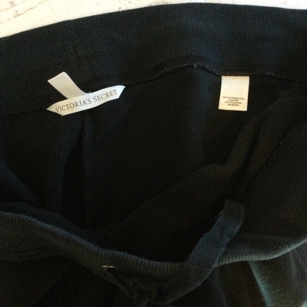 Victoria’s Secret Women's Black Wide-Leg Baggy Athletic Leisure Pants XL - Picture 3 of 9